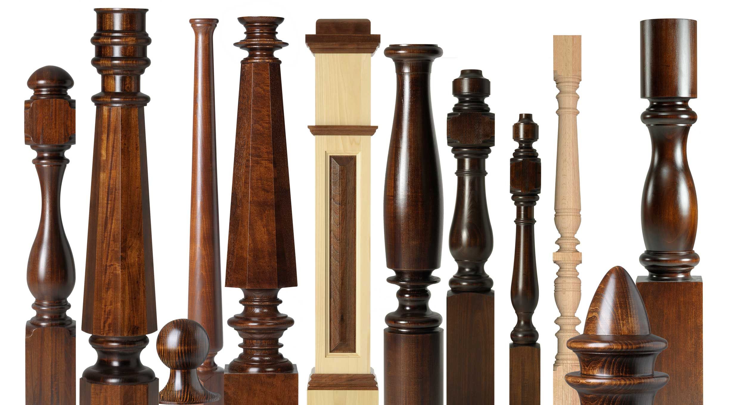 Luxury curved staircase with custom banister